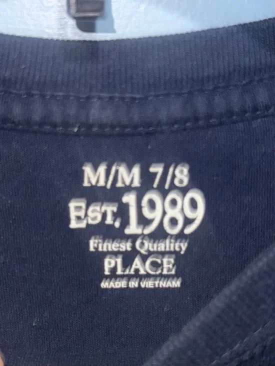 Place blue Tee with Neon Green "So Fast I'm Invisible" Graphic - Picture 3 of 3